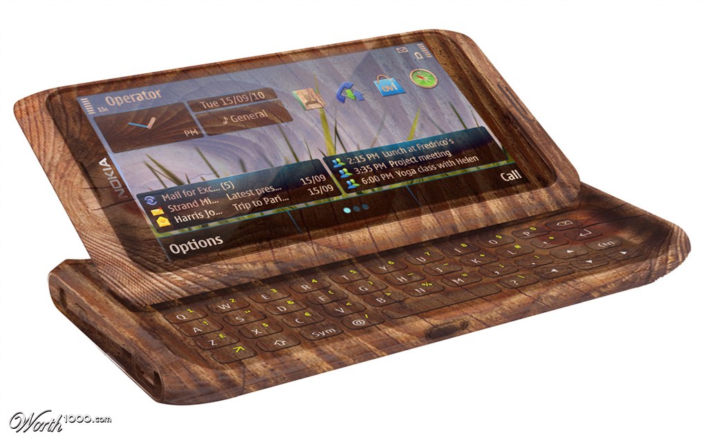 Nokia in wood