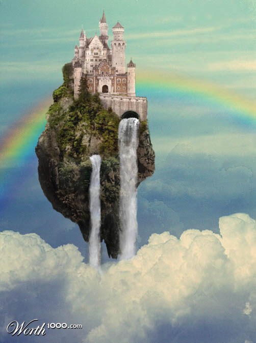 Flying island