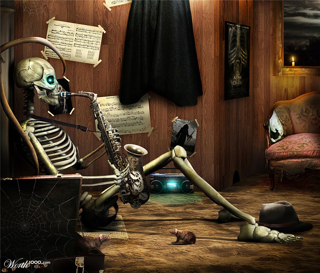 At the sound of death