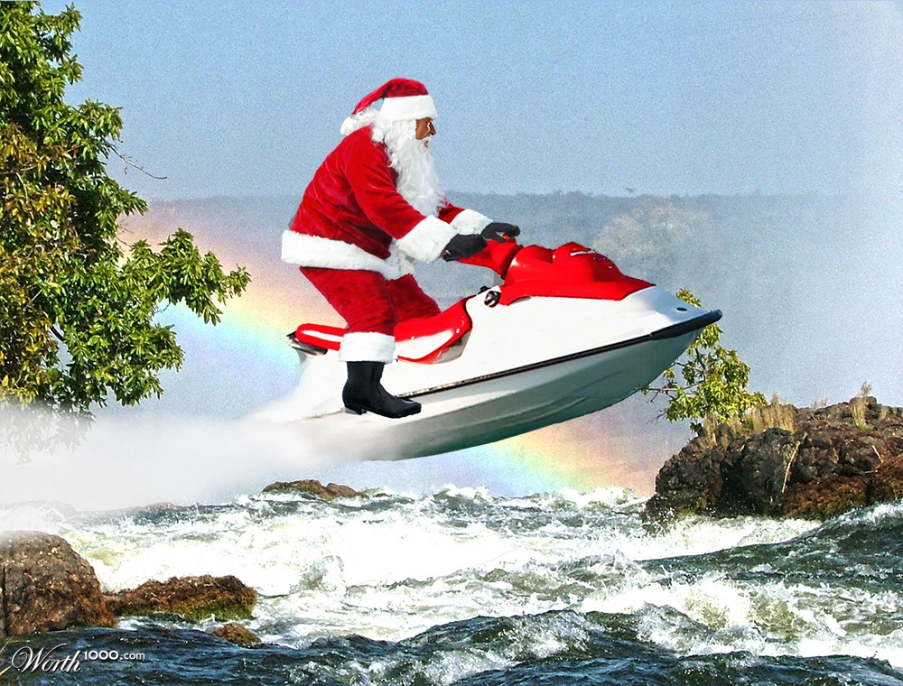Santa at Zambia Falls
