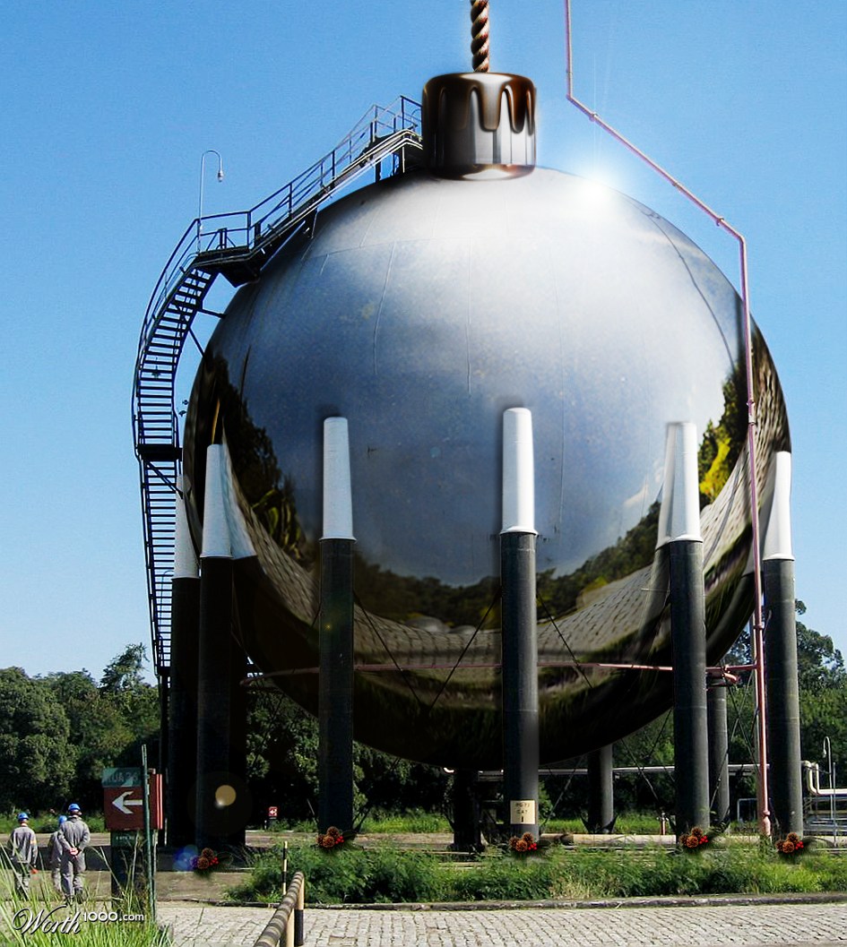 Christmas sphere of gas