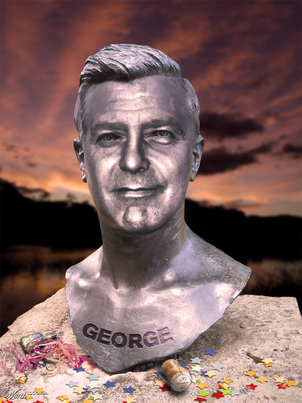 Party boy Clooney