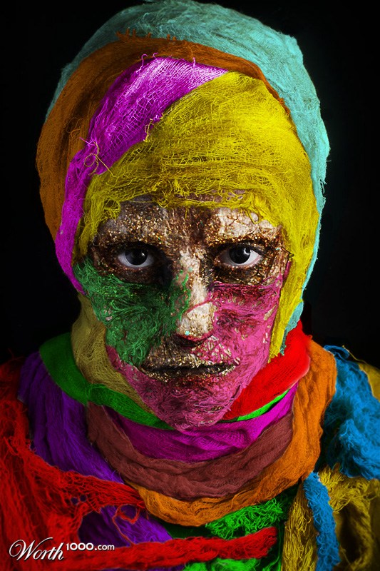 Colorful mummy