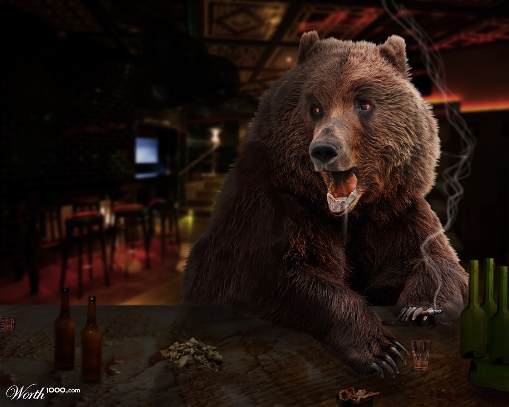 Gimme 'nother bear ... beer ... drink ...