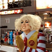 lady gaga gone clown for mcdonalds — ammoats