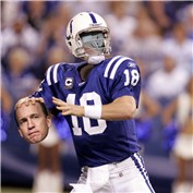 Peyton Manning Takes A Look Downfeild  — bottomsup