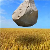 Floating Rock In Wheatfield — DGartistry