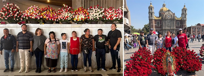 The florist, Don Ara and her team
