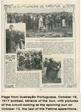 Newpaper article about the Miracle of the Sun