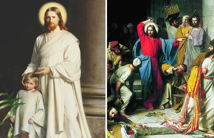 Jesus with child and Jesus in the Temple