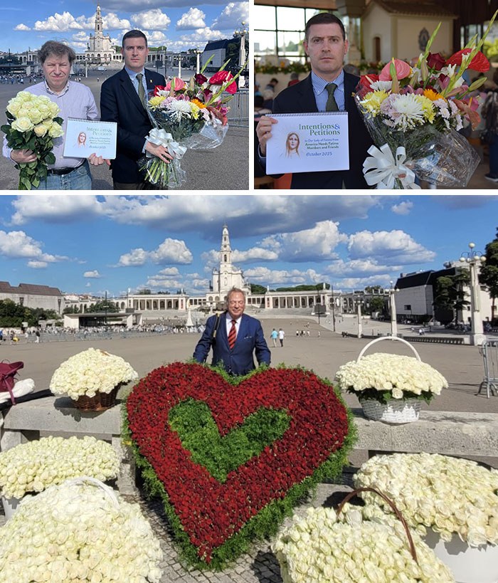 Intentions and roses in Fatima on October 13, 2025