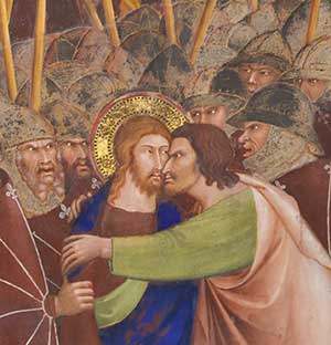 “Judas’ fetid lips worked their treason.”