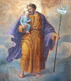St Joseph and his blooming staff