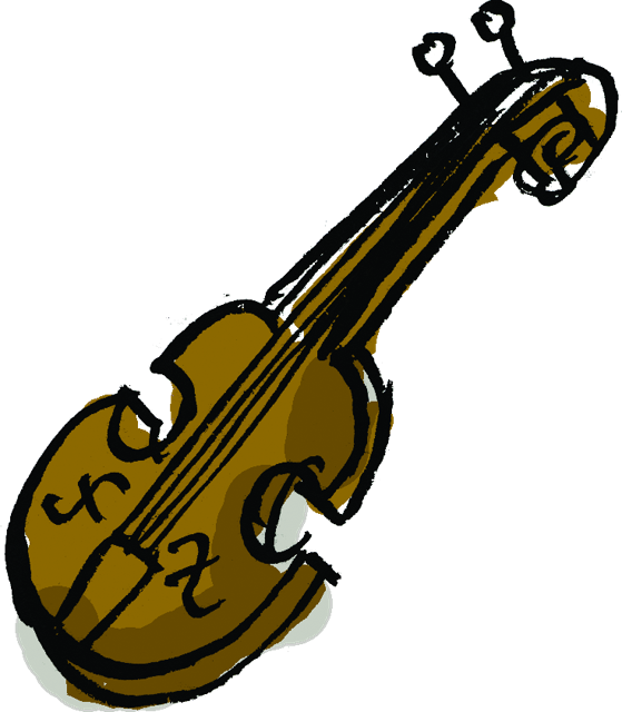 Illustrated violin
