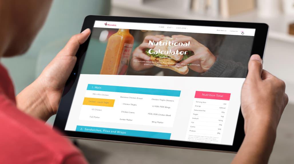 Nutritional Calculator Nandos Case Study