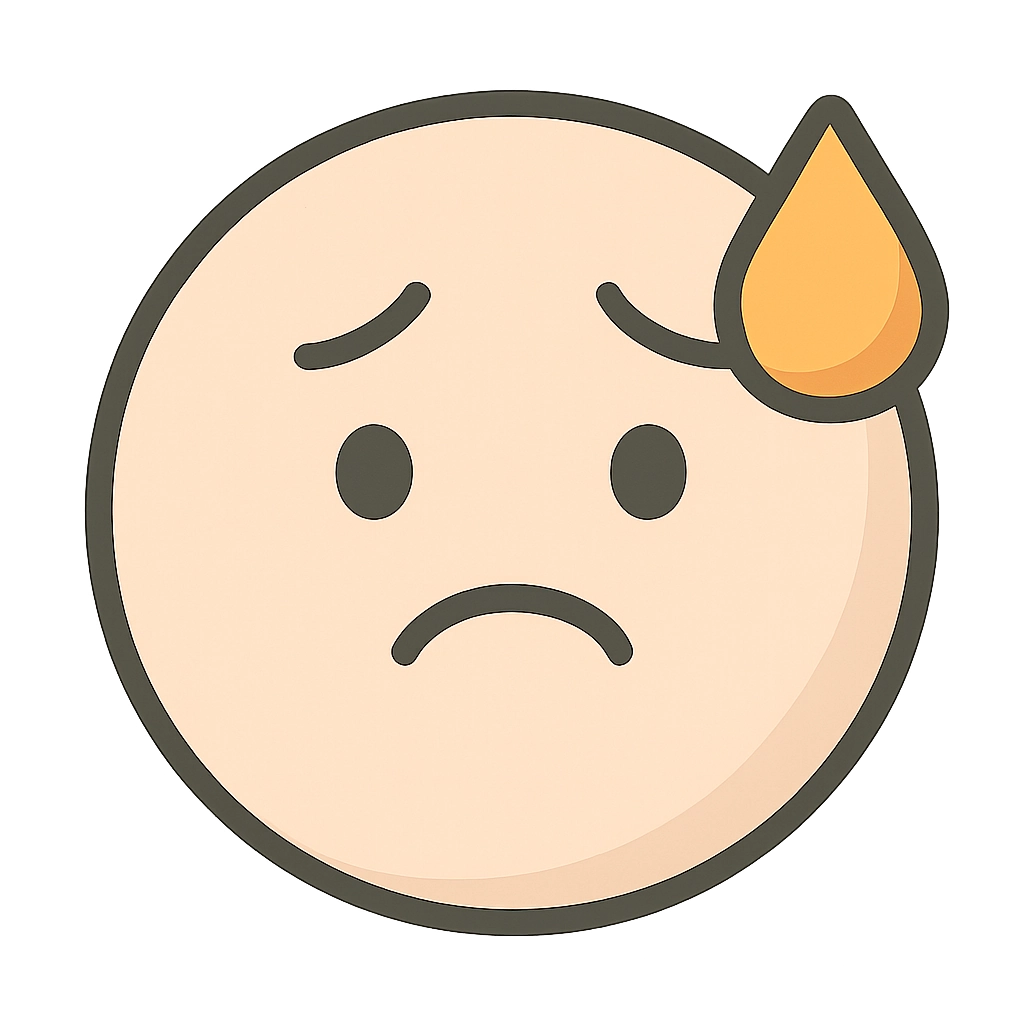 Worried Emoji Icon