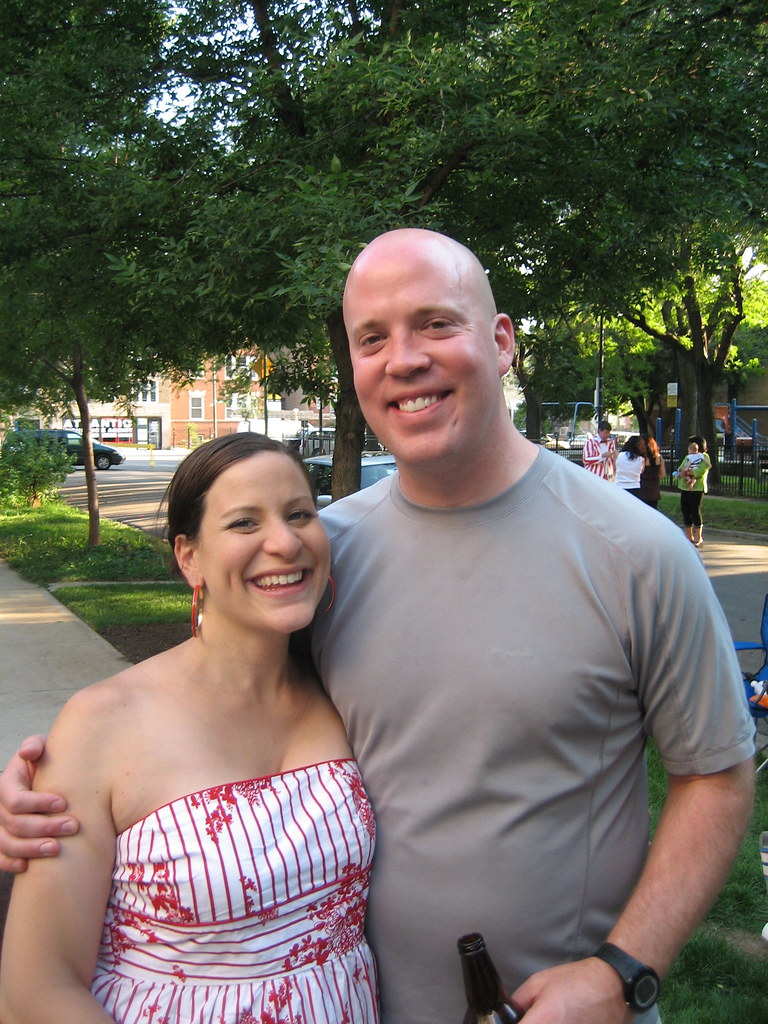 Erin and I at the Hoyne Block Party