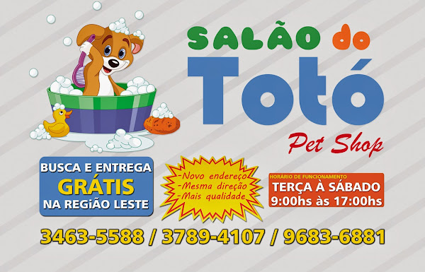 Foto 1 Salão do Totó - Pet Shop