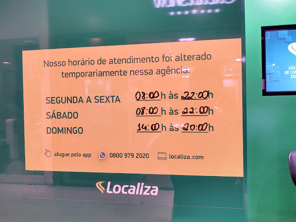 Foto 1 Localiza Aluguel de Carros