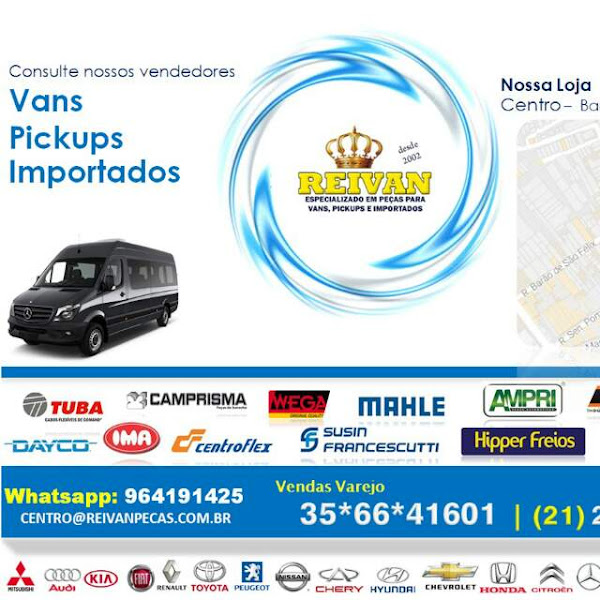Foto 1 REIVAN CENTRO - ESPECIALIZADO EM PEÇAS PARA VANS, PICK-UPS E IMPORTADOS