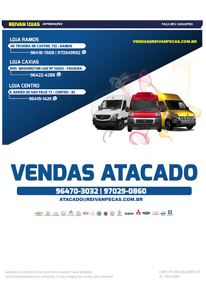 Foto 2 REIVAN CENTRO - ESPECIALIZADO EM PEÇAS PARA VANS, PICK-UPS E IMPORTADOS