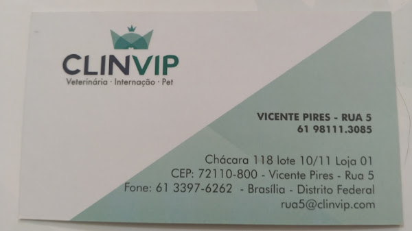 CLINVIP - RUA 05 - VETERINÁRIA - INTERNAÇÃO 24HS - PET SHOP