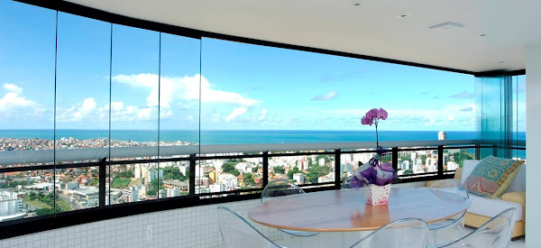 Foto 1 Persiana de Vidro - Fechamento de Varanda