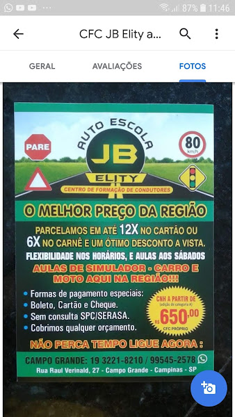 Foto 3 Auto Escola JB Elity