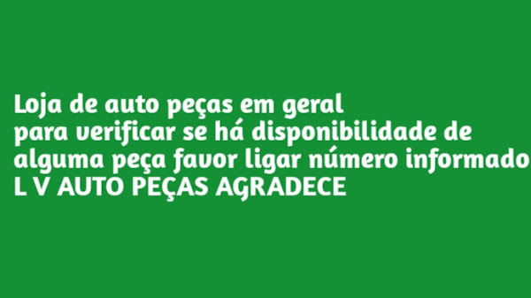 Foto 3 Auto Peças Em Geral LV