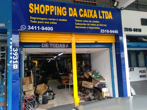 Shopping da Caixa ltda, está, há mais de 30 anos no mercado. E no mesmo endereço e também na av dom pedroII 3931 , Especializado em caixa de câmbio manual e Automatico!temos Peças e serviços de consertos de cambio, de marchas manual e automático. Shopping da Caixa ltda, está, há mais de 30 anos no mercado. E no mesmo endereço e também na av dom pedroII 3931 , Especializado em caixa de câmbio manual e Automatico!temos Peças e serviços de consertos de cambio, de marchas manual e automático.