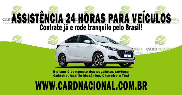 Foto 1 CARD NACIONAL - Assistência 24 Horas Para Veículos 600 KM Livres - Cobertura Em Todo Brasil