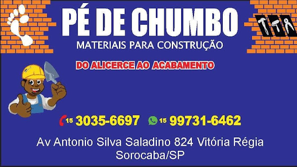 Pé de Chumbo Materiais para Construção Sorocaba