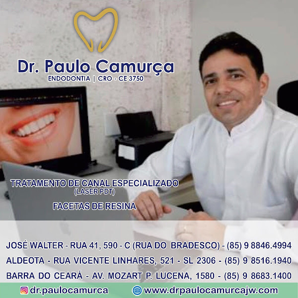 Dr. Paulo Camurça - Tratamento de Canal Laser PDT - Endodontista - Dentista Aldeota