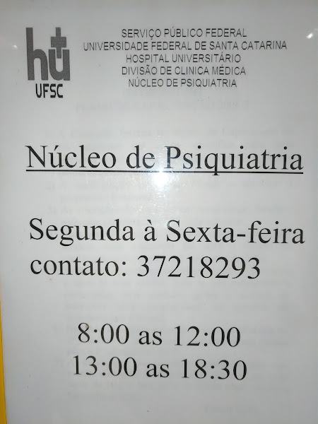 Foto 1 Núcleo de Psiquiatria UFSC Foto 1 Núcleo de Psiquiatria UFSC