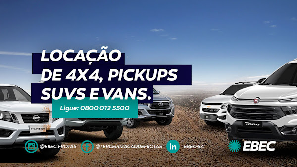 EBEC Aluguel Caminhonetes e SUV's 4x4 - Frotas