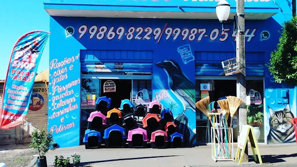 Pet Shop Patas e Asas, ração em Sarandi, jardim ouro verde, Jardim São Paulo, jardim italia, jardim Leblon, jardim universal, jardim bom pastor e Maringá