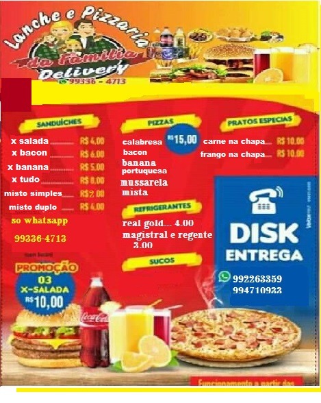 Lanche e pizzaria w.s silva