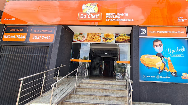 Pizzaria Ducheff Samambaia. Hambúrguer, crepe, macarrão.