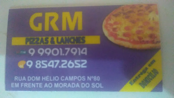 Foto 1 GRM Pizzas E Lanches