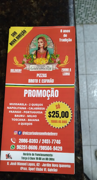 Foto 2 Pizzaria Giovanelly Delivery