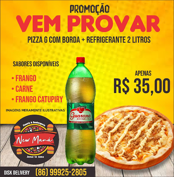 Foto 2 HAMBURGUERIA E PIZZARIA NEW MANÁ Foto 2 HAMBURGUERIA E PIZZARIA NEW MANÁ