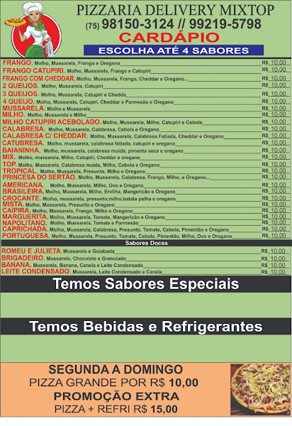 Foto 2 PIZZARIA DELIVERY MIXTOP