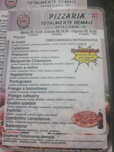 Foto 1 Pizzaria totalmente demais