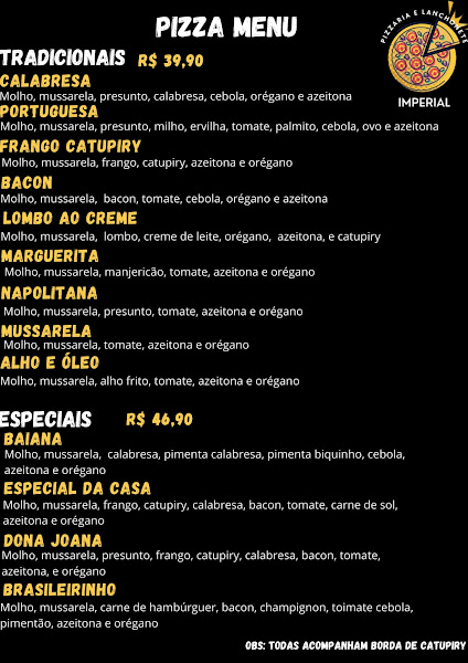 Foto 2 Pizzaria e Lanchonete IMPERIAL