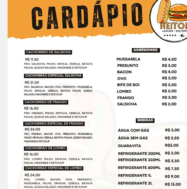 Foto 1 Heitor lanches Foto 1 Heitor lanches