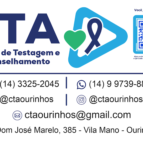 Foto 1 CTA - Centro de Testagem e Aconselhamento de Ourinhos Foto 1 CTA - Centro de Testagem e Aconselhamento de Ourinhos