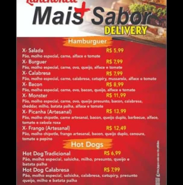Foto 2 Lanchonete Mais Sabor