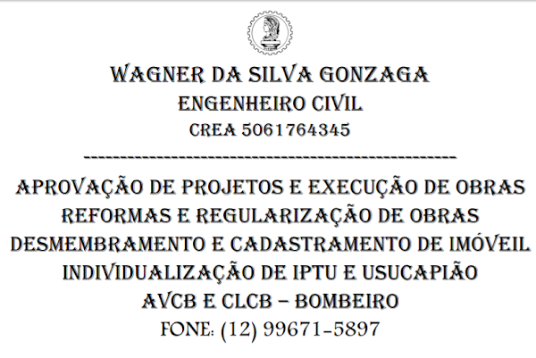 Wagner da Silva Gonzaga Engenheiro Civil