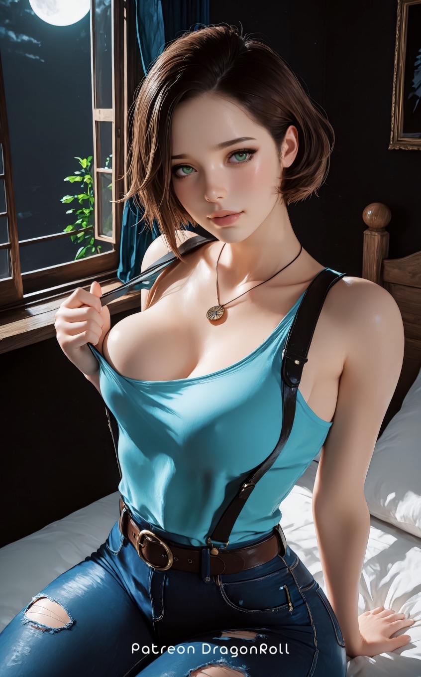 Jill Valentine on a mission, AI character from Resident Evil