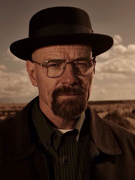 Walter White in his porkpie hat, AI character from Breaking Bad